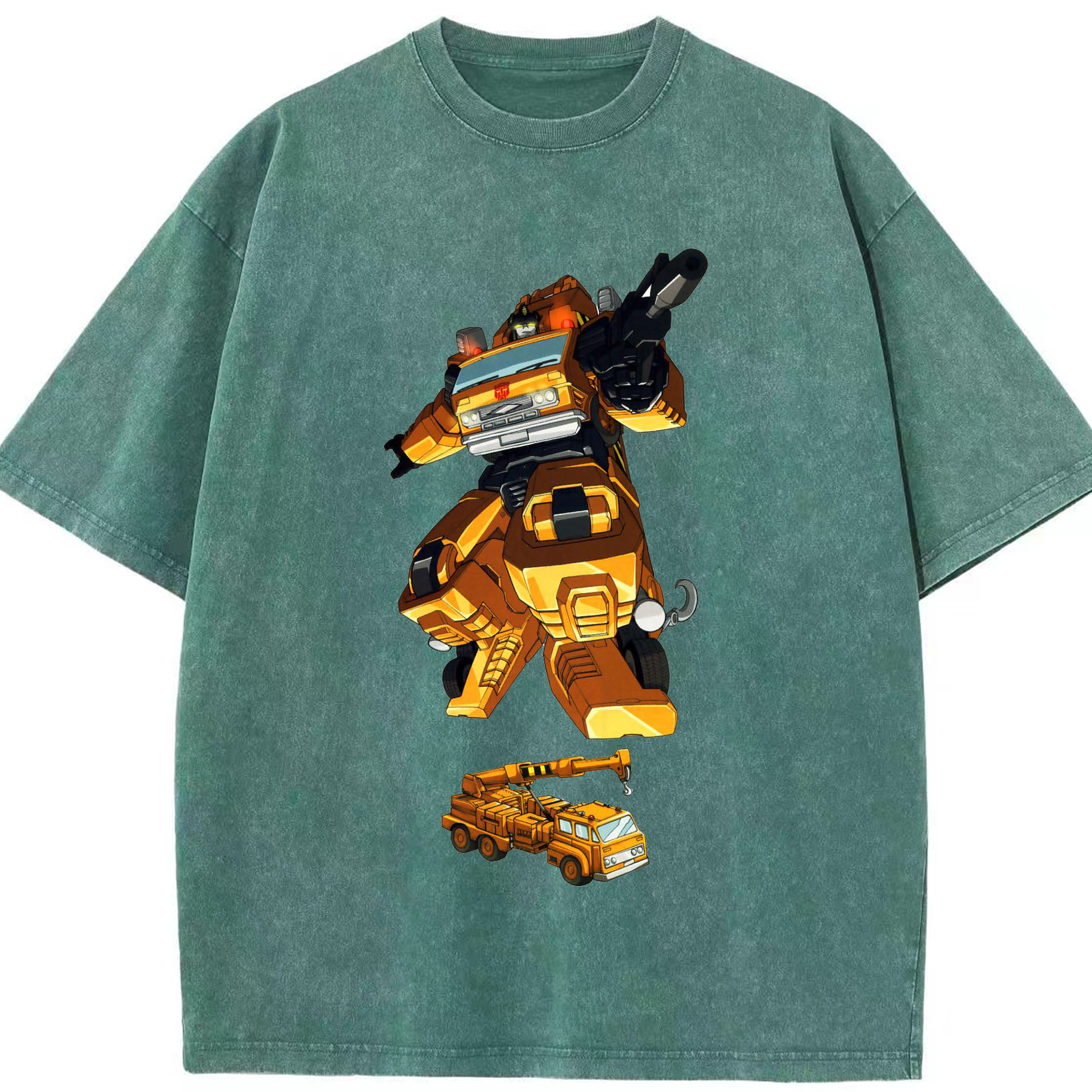 （画像用）  綿100% ヴィンテージ風 半袖Tシャツ（フロントプリント）